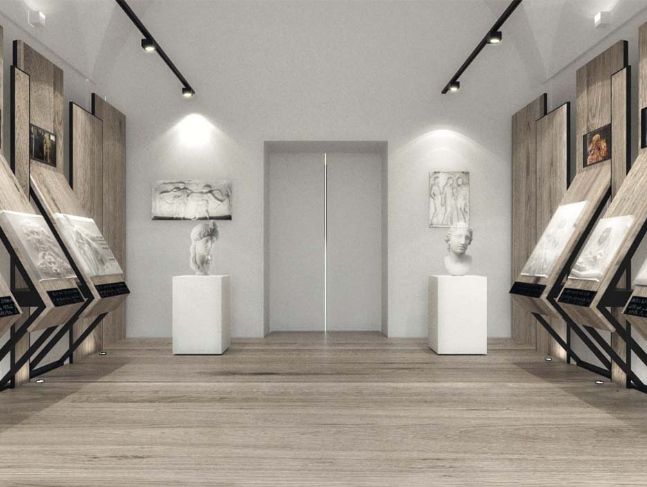 Museo Eidos render spazio interno